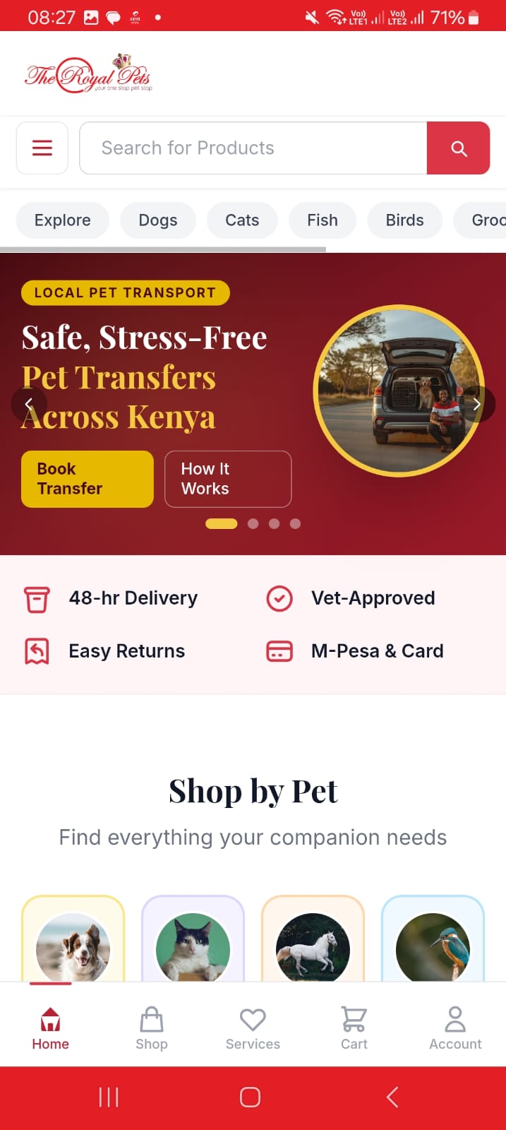 The Royal Pets Web App Design photo 4